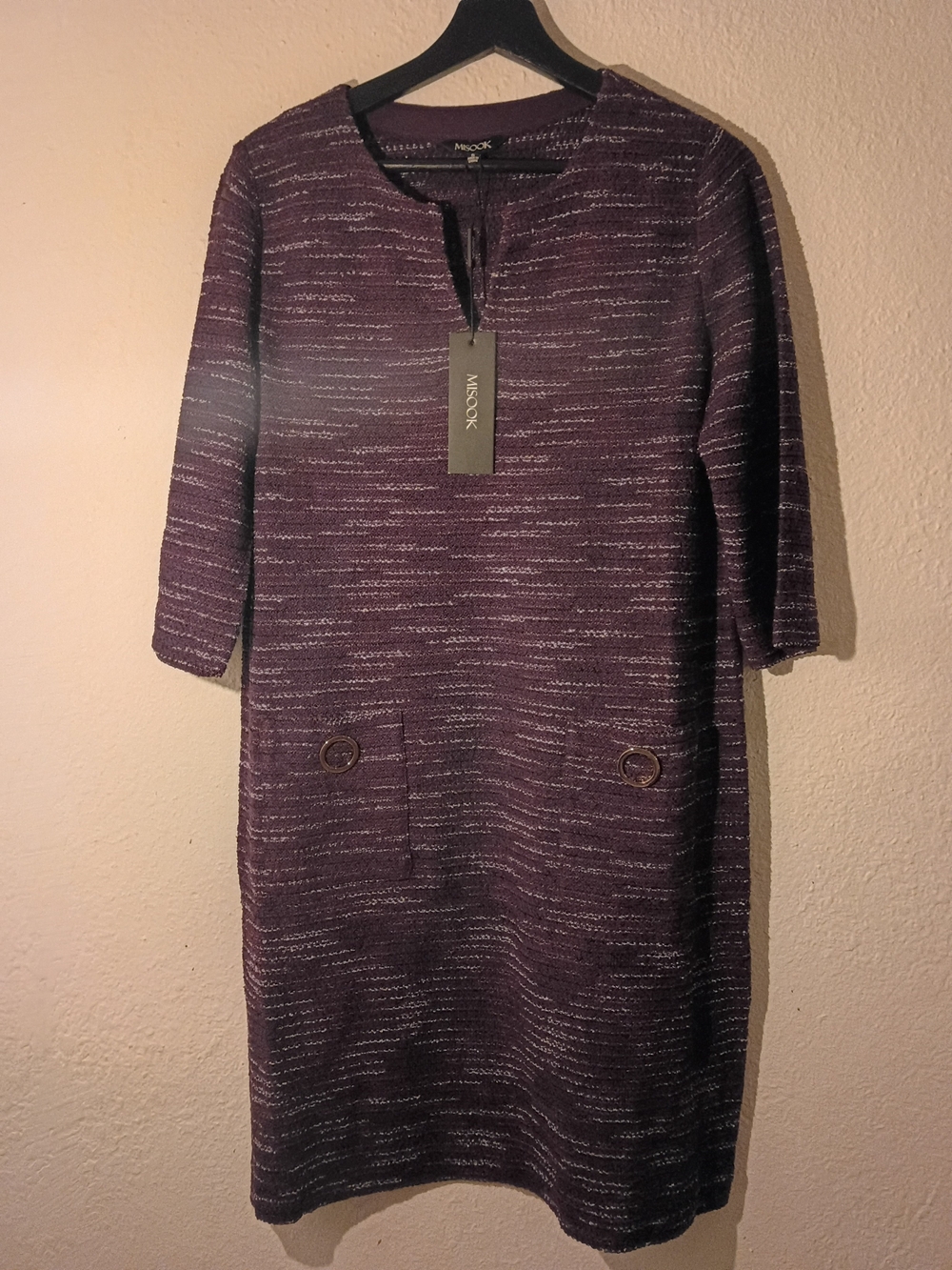 Misook Plum Textured Knit Women's Sweater - Picture 13 of 13